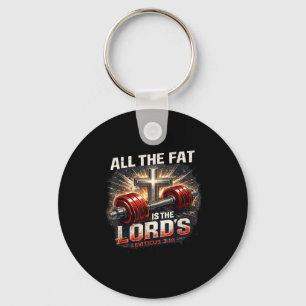 The fat is lords gym christian workout dumbbell key ring