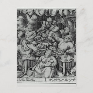 The Fat Kitchen by Pieter Bruegel the Elder Postcard