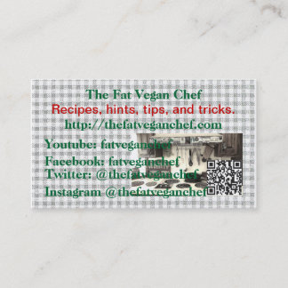 The Fat Vegan Chef cards