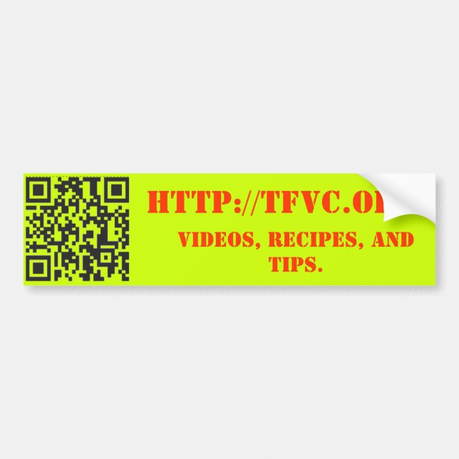 The Fat Vegan Chef promotional sticker (Front)