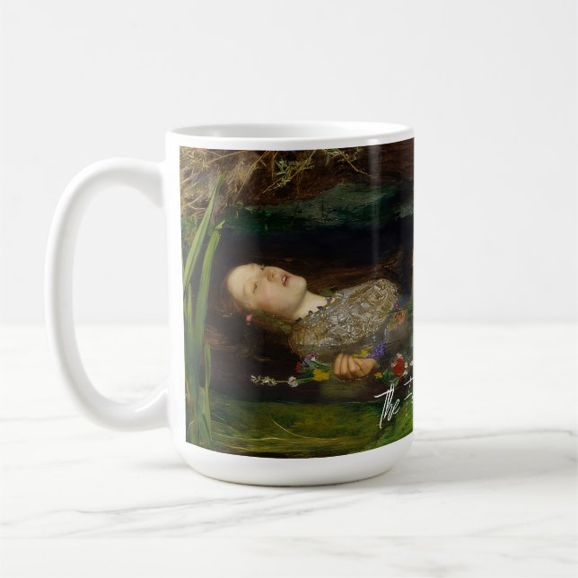 The Fate of Ophelia Customisable Text  Coffee Mug (Left)