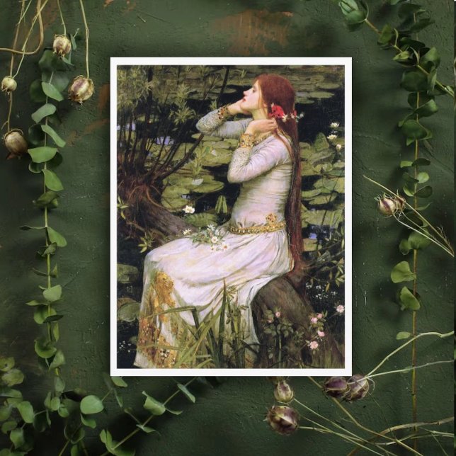 The Fate of Ophelia John W. Waterhouse Postcard (Creator Uploaded)