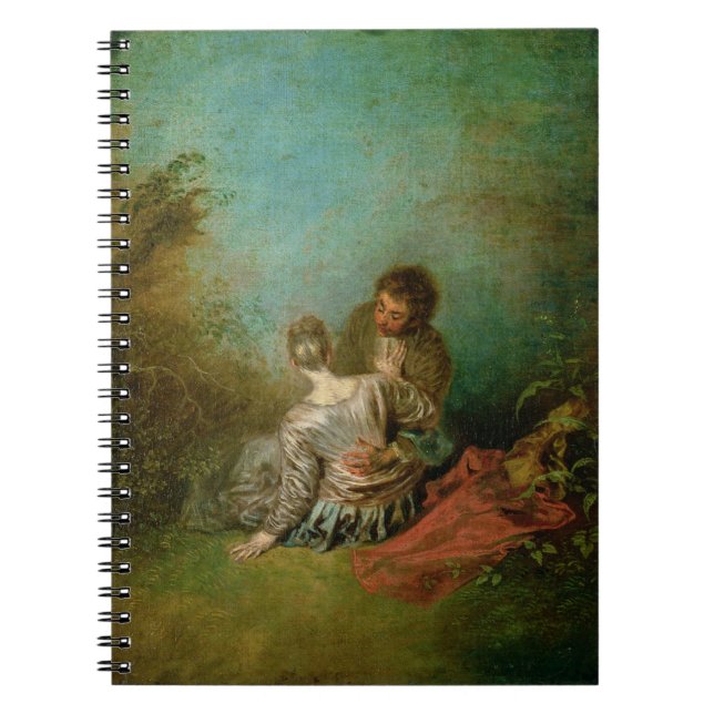 The Faux Pas, c.1717 (oil on canvas) Notebook (Front)