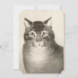 The Favourite Cat Vintage Thank You Card