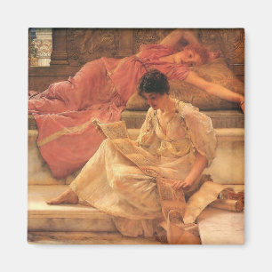 The Favourite Poet Lawrence Alma-Tadema 1888 Magnet