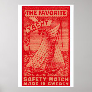 The Favourite Yacht - Matchbox Print - Sweden Wall