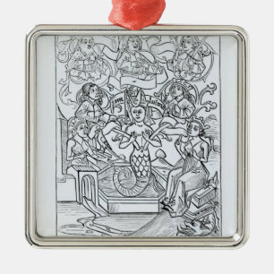 The Fay Melusine Metal Tree Decoration