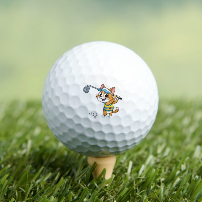 The Fe-Line Fairway Cat Golf Ball (Insitu Tee)