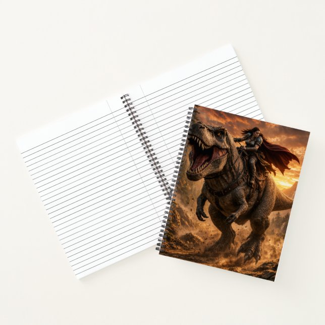 The Fearless Dinosaur Rider Notebook (Inside)