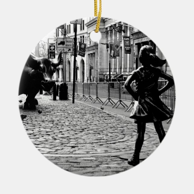 The Fearless Girl Ornament (Front)