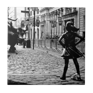 The Fearless Girl Tile