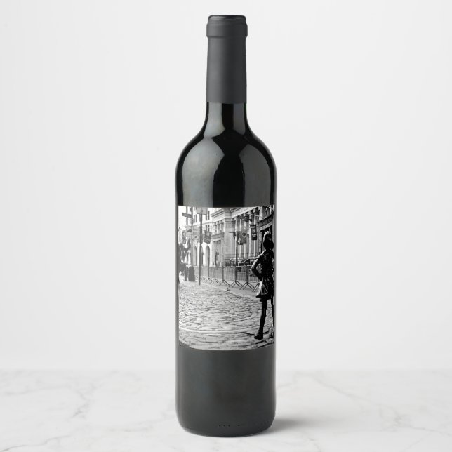 The Fearless Girl Wine Label (Front)