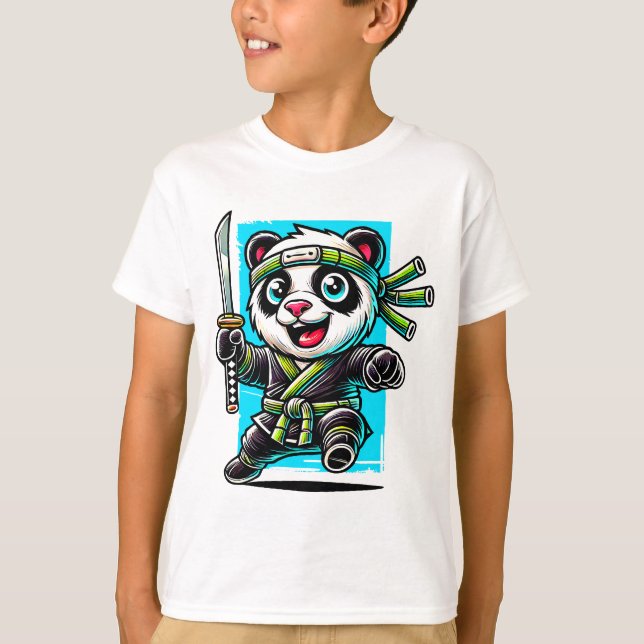 The Fearless Panda Ninja T-Shirt (Front)
