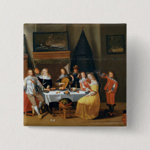 The Feast 15 Cm Square Badge
