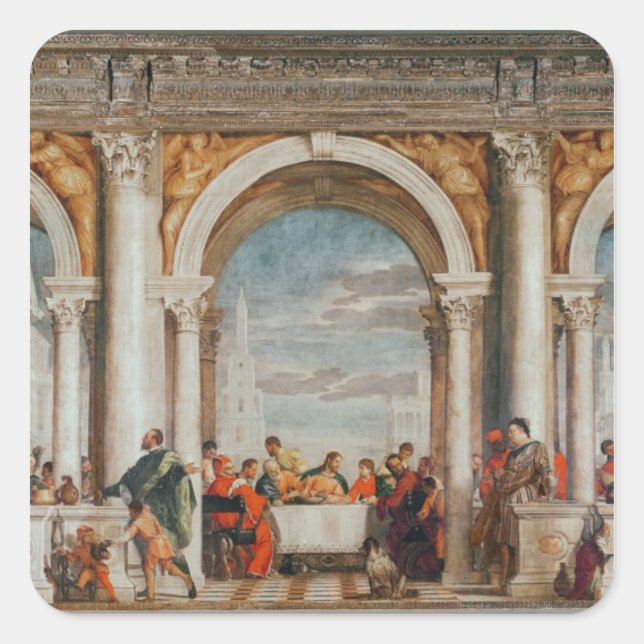 The Feast in the House of Levi Square Sticker (Front)