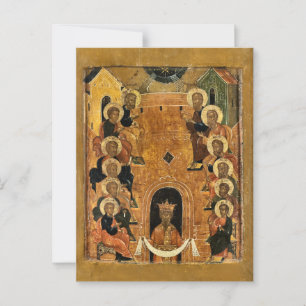 The Feast of Pentecost from a Festival Tier Icon Postcard