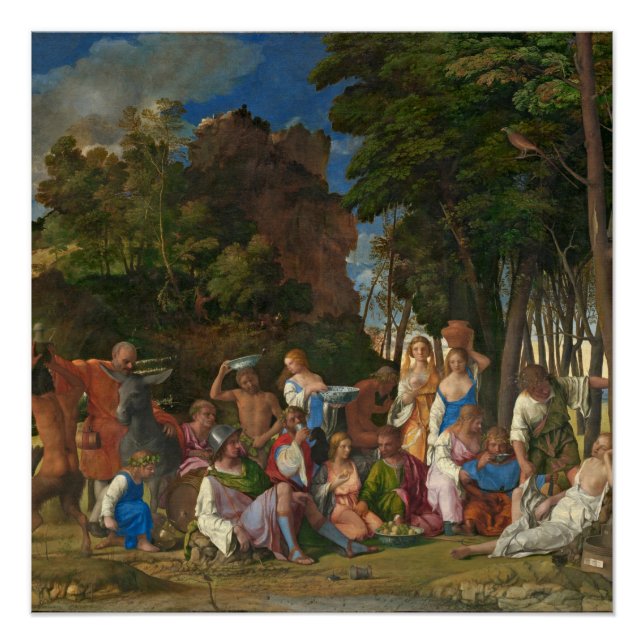 The Feast of the Gods, 1514- 29 (oil on canvas) Poster (Front)