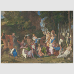 The Feast of the Gods (by Giovanni Bellini) Tissue Paper