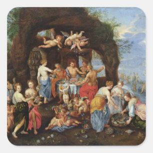 The Feast of the Gods Square Sticker