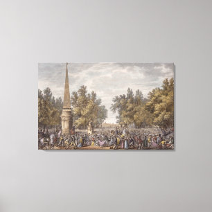 The Feast of Virgil at Mantua, 24 Vendemiaire, Yea Canvas Print