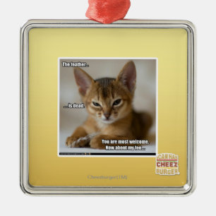 The feather is dead. metal tree decoration