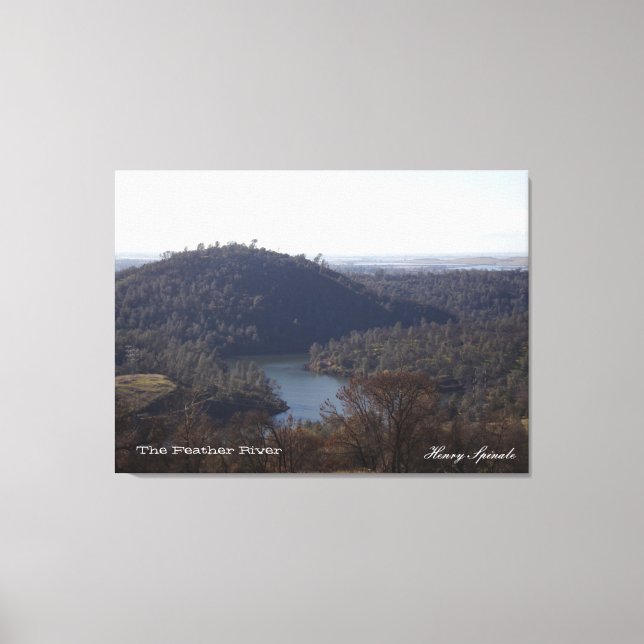 The Feather River Photography on canvas  (Front)