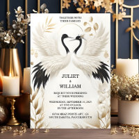 The Feather Rustic Asian Sky Cloud Crane Wedding