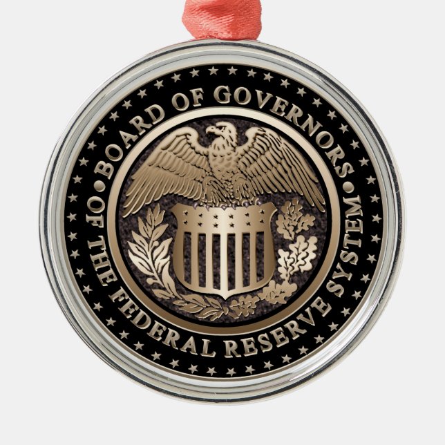 The Federal Reserve Metal Tree Decoration (Front)