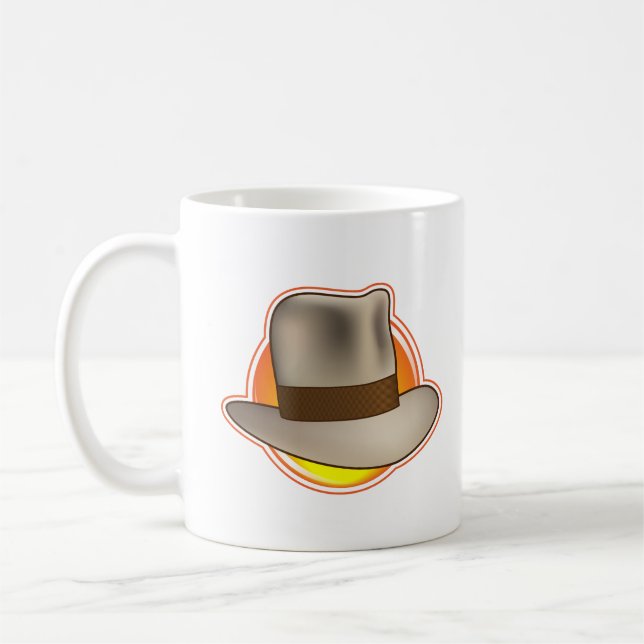 The Fedora Chronicles 11oz Sunny Coffee Mug (Left)