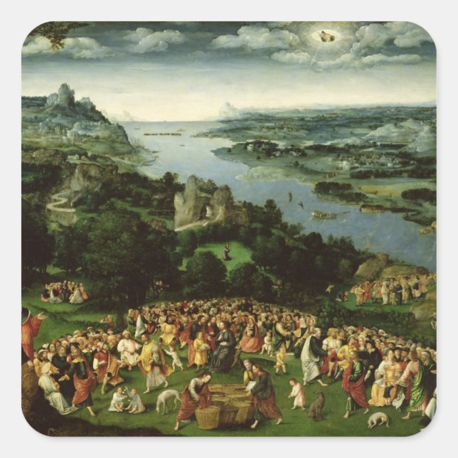 The Feeding of the Five Thousand Square Sticker (Front)