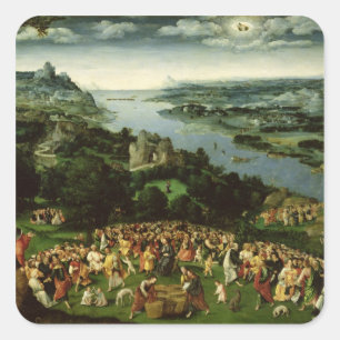 The Feeding of the Five Thousand Square Sticker