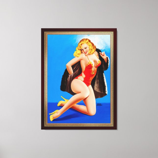 The Feel Of Mink by Peter Driben Canvas Print (Front)