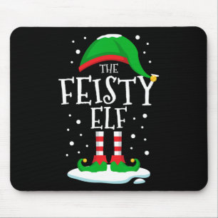 The Feisty Elf Christmas Family Matching Xmas Grou Mouse Mat