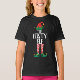 The Feisty Elf Family Matching Group Christmas Gif T-Shirt