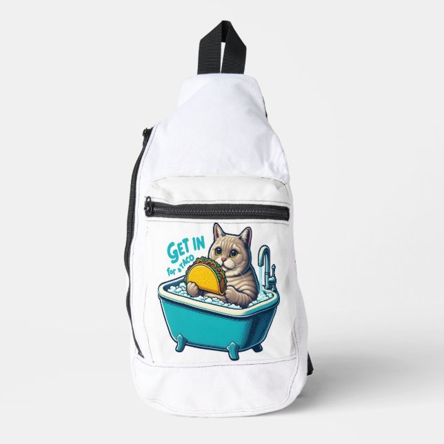 The Feline Taco Soak Sling Bag (Front)