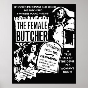 The Female Butcher Poster
