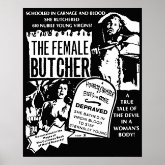 The Female Butcher Poster
