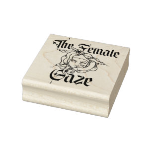 The Female Gaze Medusa Gorgon Feminist             Rubber Stamp