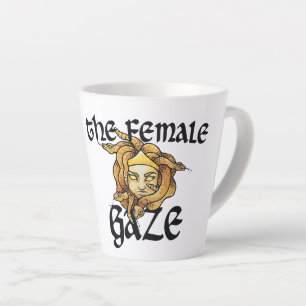 The Female Gaze Medusa Snakes Feminist Humour Latte Mug