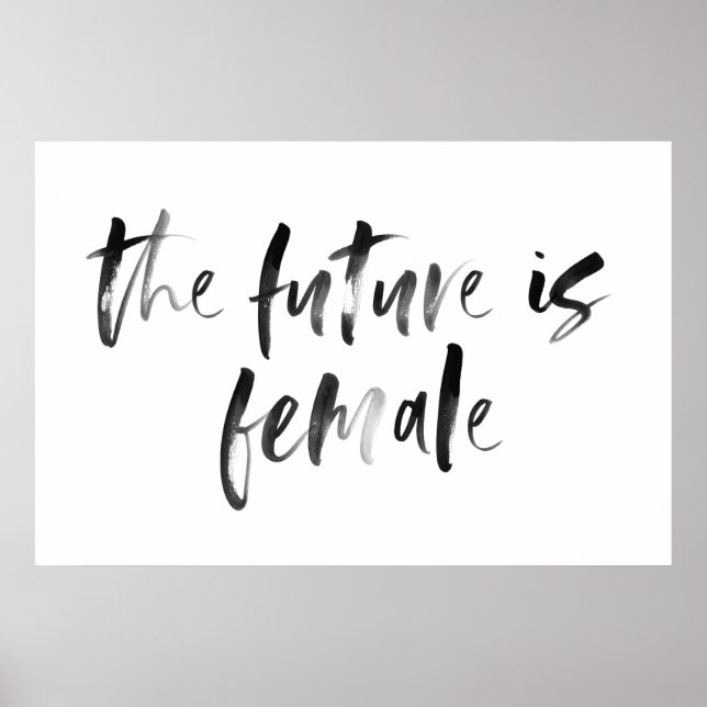 The Female is Female Nursery Watercolor Poster (Front)