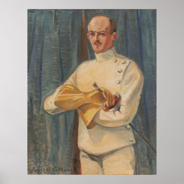 The Fencer – Kulhanek Self-Portrait (1937) Poster (Front)