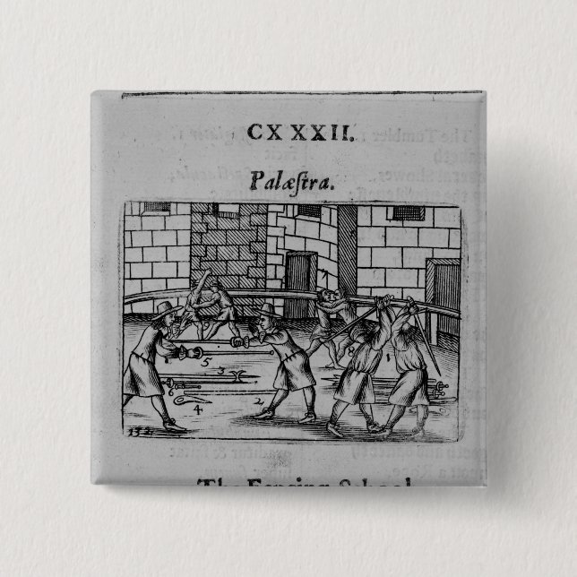 The Fencing School 15 Cm Square Badge (Front)