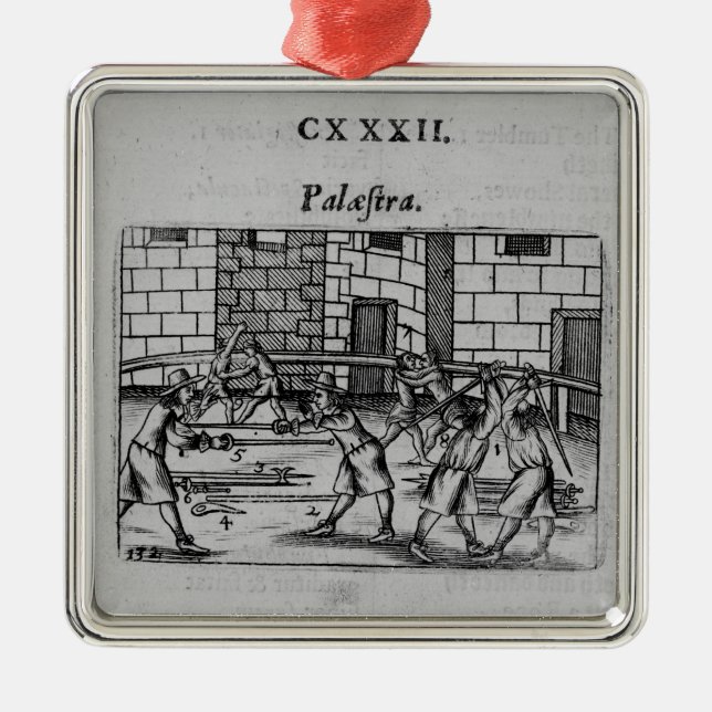 The Fencing School Metal Tree Decoration (Front)