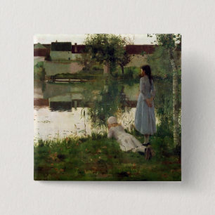The Ferry 15 Cm Square Badge
