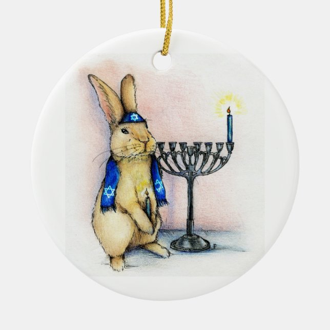 The Festival of Lights Ceramic Tree Decoration (Front)