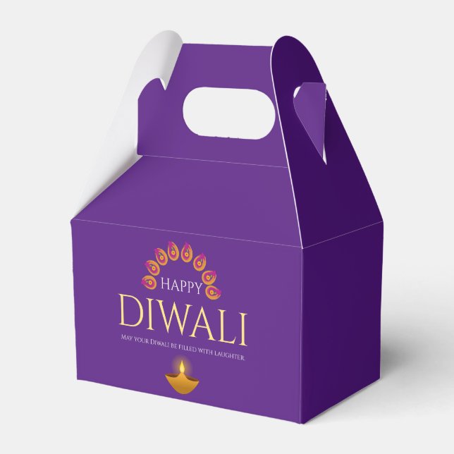 The Festival of Lights Diwali Hindu Favour Box (Front Side)