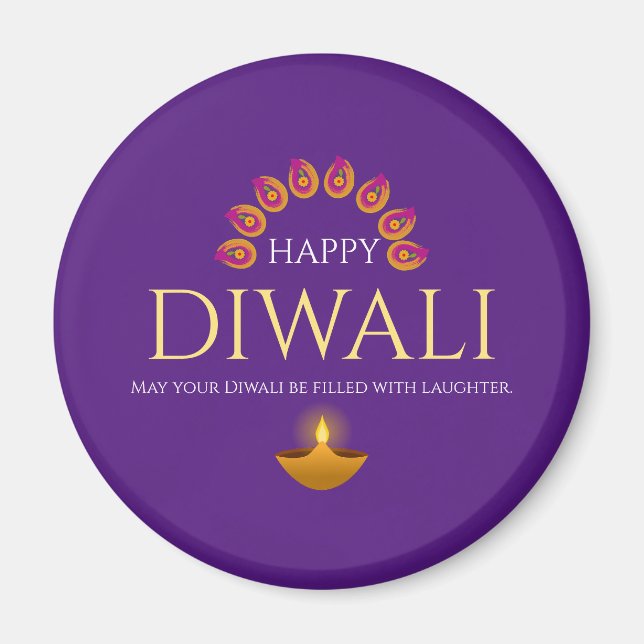 The Festival of Lights Diwali Hindu Magnet (Front)