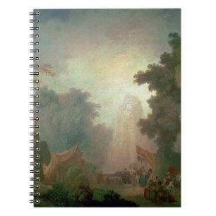 The Fete at Saint-Cloud (oil on canvas) (for detai Notebook