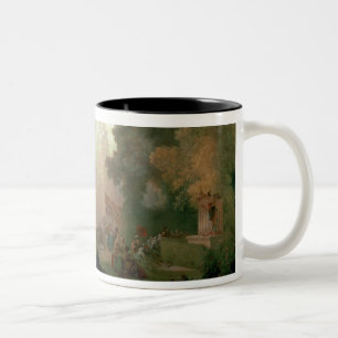 The Fete at Saint-Cloud (oil on canvas) (for detai Two-Tone Coffee Mug