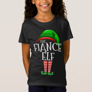 The Fiance Elf Group Matching Family Christmas Gif T-Shirt